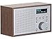 Produktbild auvisio Radio Internet: WLAN-Internetradio mit Holzdesign-Gehäuse, 2 Weckzeiten & App, 10 Watt (Radio WLAN, Internet Radio WLAN, Lautsprecher iPad)