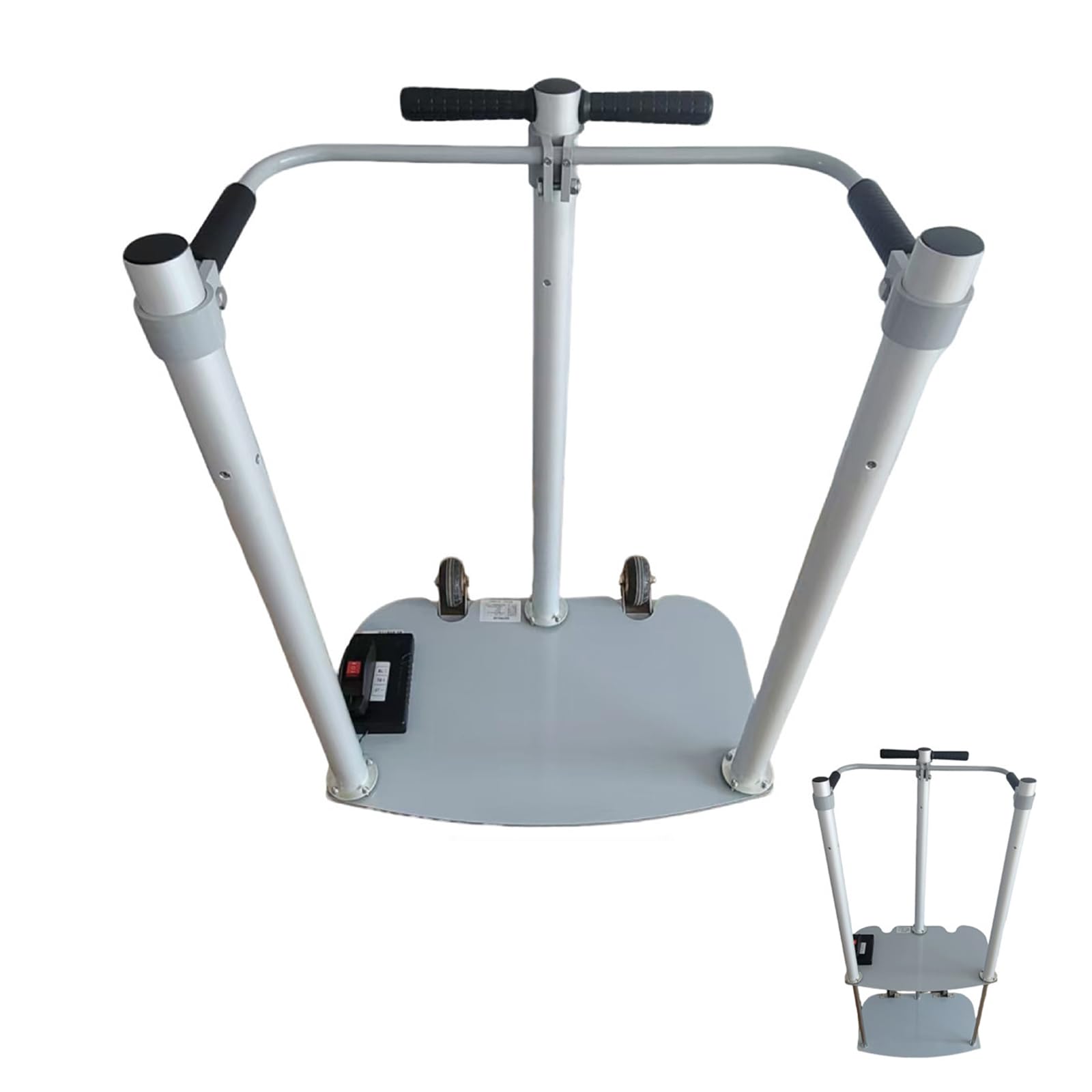 Monte-escalier électrique Au Sol,Dispositif D'assistance Au Levage, Largeur D'assise 45cm, Commande Indépendante des Boutons Montée/Descente/arrêt,Hauteur Levage 47cm,capacité Charge 75kg
