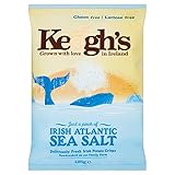 Keogh's Irish Atlantic Sea Salt Potato Crisps, 4.4oz (125G), Pack of 3