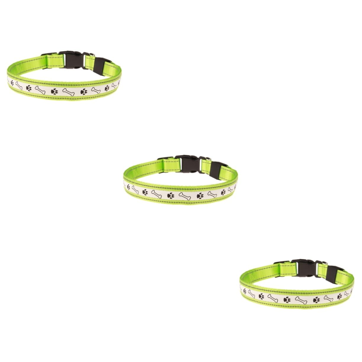 Toddmomy 2 Pièces LED Collier Pour Animaux De Compagnie Clignotant Collier Pour Animaux De Compagnie Éclairé De Circulaire Éclairé Pour