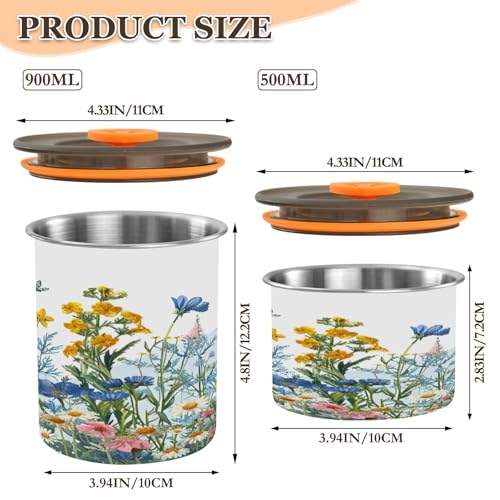 Envase para café ATTX de acero inoxidable 900 ml miniatura 2