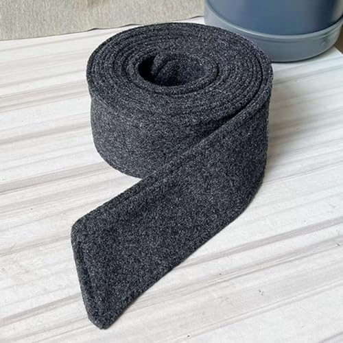 jojomis Women Woolen Overcoat Waist Belt Long Enough Coat Belt Wide Waist Belt for Street Fashion- Dark Gray3