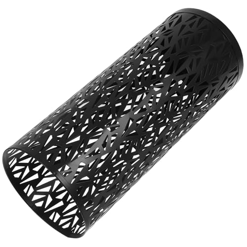 Seau à fleurs en métal noir au design rustique et finitions soignées pour entrée