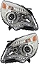 Garage-Pro Headlight Assembly Compatible with 2010-2015 Chevrolet Equinox Composite, Halogen, Projector Type, Set of 2, Driver and Passenger Side