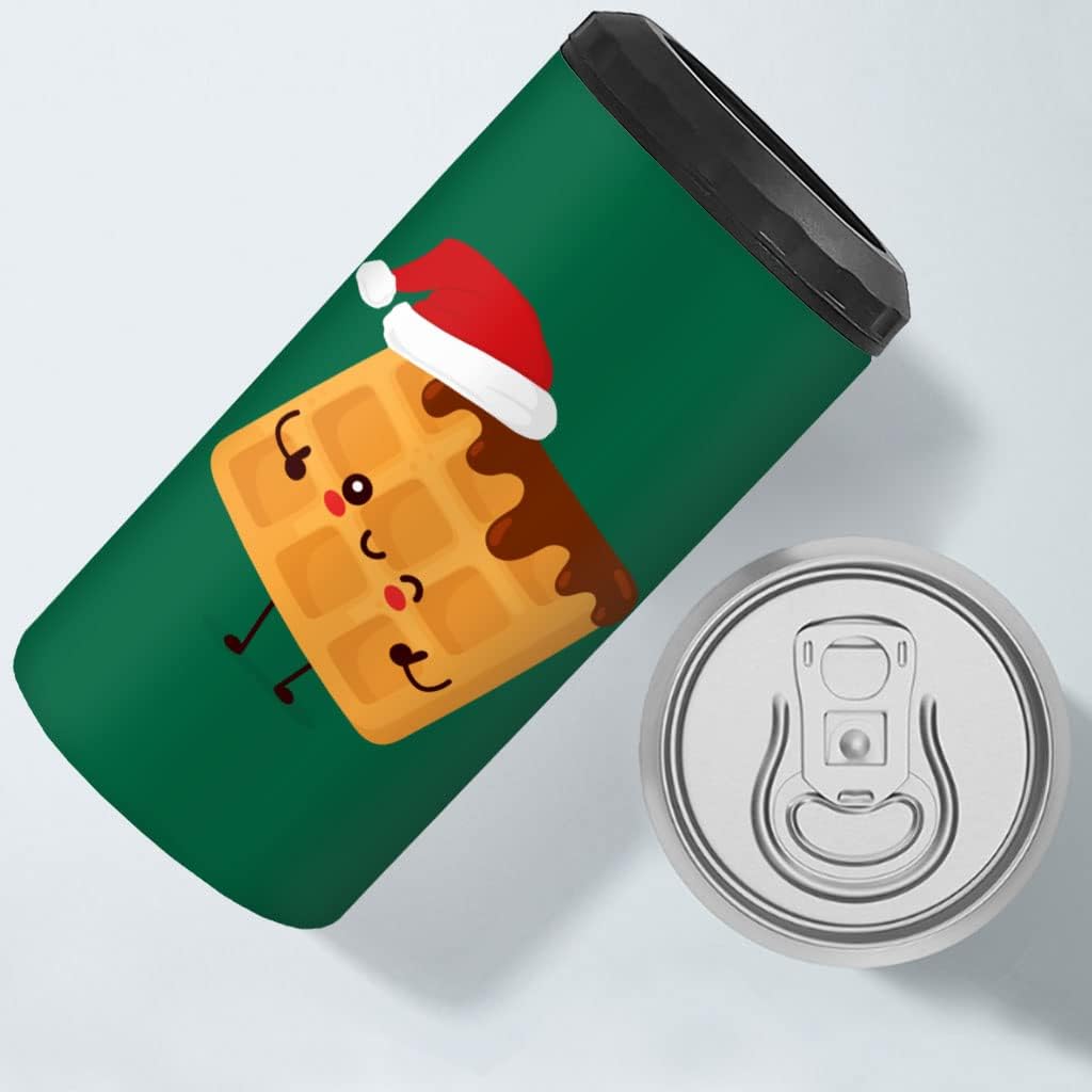 Christmas Design Insulated Slim Can Cooler - Cute Can Cooler - Graphic Insulated Slim Can Cooler