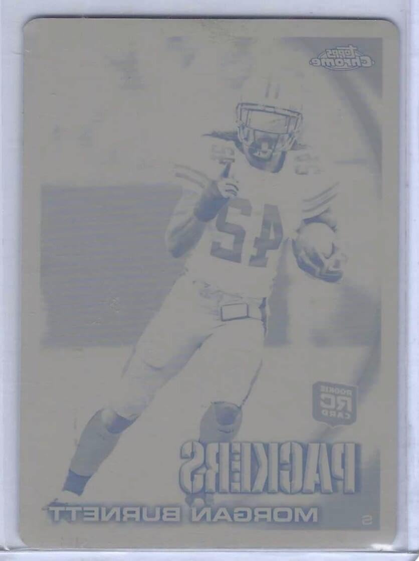 Morgan Burnett 2010 Topps Chrome Football Printing Plate Rc #d 1/1 - Football Cards