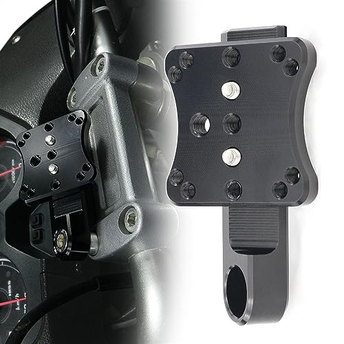 Support GPS de navigation moto en aluminium pour Yamaha V-Star 1100 finitions chrome