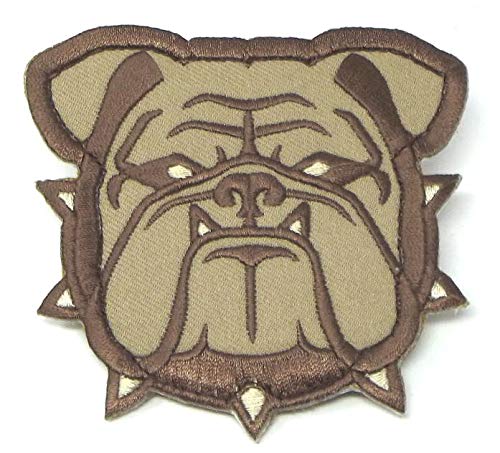 MIL-SPEC MONKEYBulldog Patch 3 Inch x 3.2 Inch Desert Color