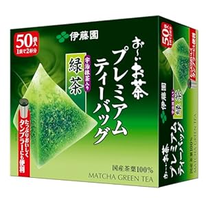 伊藤園 おーいお茶 プレミアムティーバッグ 宇治抹茶入り緑茶 1.8g ×50袋" 