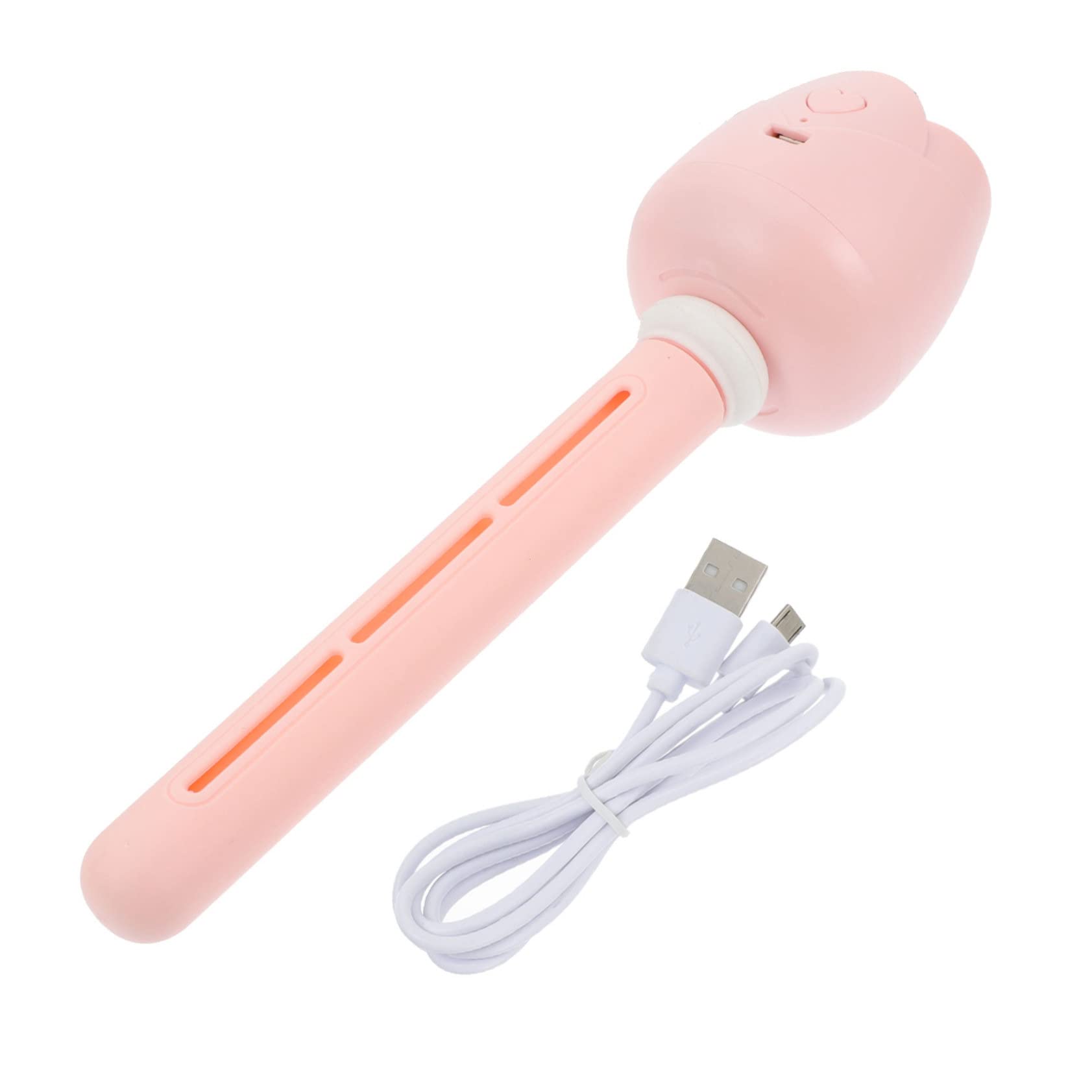 Portable USB Humidifier Mini Cool Mist Moistener for Office Car Travel Diffuser with Water Supply Compact Pink Design
