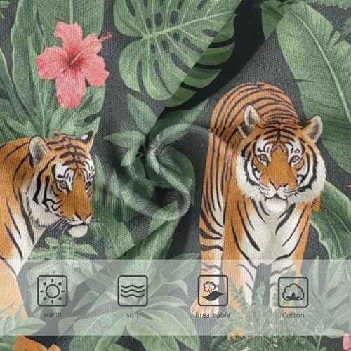 Toddler Briefs, Jungle Tigers Leaves Cotton Underwear Girls, 2T–8 Years3