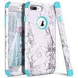 Diseñado para iPhone 7 Plus WE LOVE CASE Funda iPhone 7 Plus, Rígida Diseño Hard Cáscara Bumper Dura Funda iPhone 7 Plus Caso Ultra Delgado Funda iPhone 7 Plus Cubierta de Protección Heavy Duty Funda iPhone 7 Plus Azul