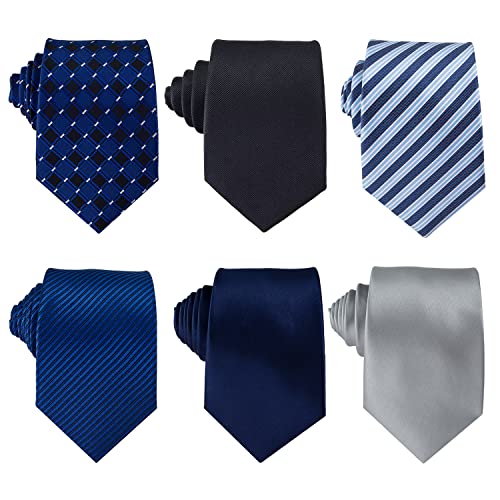 Image of Men's Necktie Classic Silk Tie Woven Jacquard Neck Ties 9 PCS
