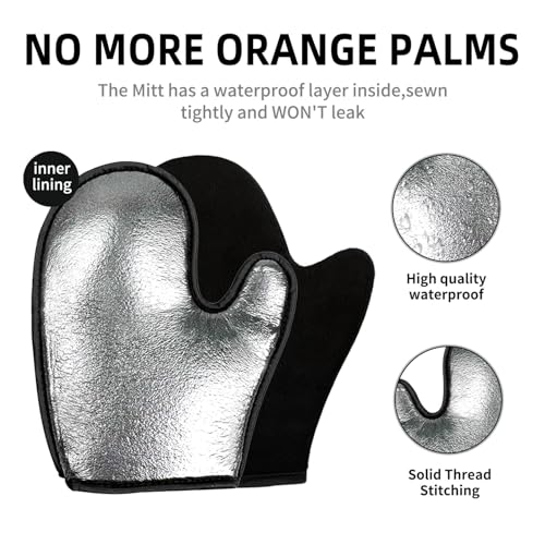 Image of FUNAN Self Tanning Mitt Applicator- Double Sided Fake Mitt Self Tan Mitt With Thumb Ultra Soft Tanning Mit, Reusable & Washable, Streak-Free Natural Tan, Stain-Free Hands