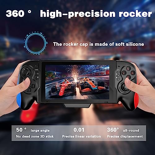 Tingkengse Switch Controller For Nintendo Switch/Oled，One-Piece Joypad Switch Pro Controller For Handheld Mode， Ergonomic Design With 6-Axis Gyro Dual Motor Vibration #TOP6