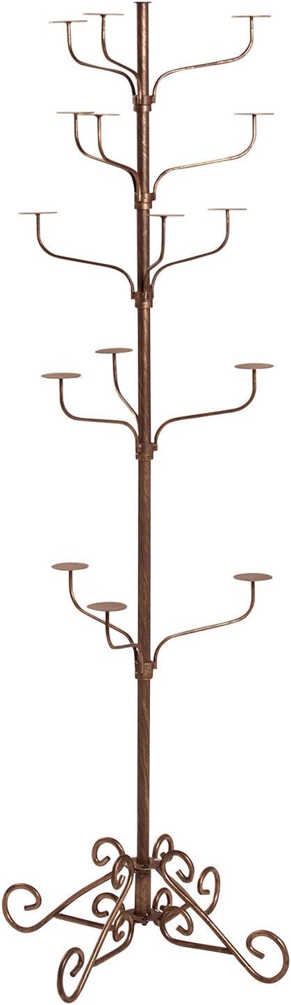 SSWBasics Boutique Cobblestone 5-Tier Hat Display Stand, 72" H Hat Rack Stand Holds 15 Hats, Elegant Hat Display for Retail and Home Use