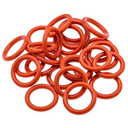 Image of 25PCS 11105 O-Ring, OEM Size Nitrile Rubber Seal, Compatible with V-Twin Cruiser & Touring Style Motorcycles - Engine, Transmission & Primary Drive - Leak Proof & Vibration Resistant (Orange)