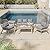 Kullavik Outdoor Patio Furniture Set,5 Pieces Indoor Rope Woven Sectional Sofa Set Modern Oak Patio Conversation Sets with Wooden Table for Balcony,Porch or Backyard,Grey