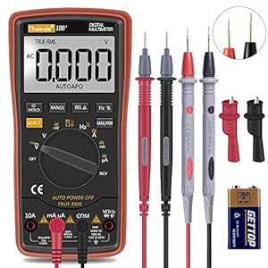 Digitale multimeter met automatische bereikkeuze – verlichte teller multitester voltage tester automatisch omschakelende…