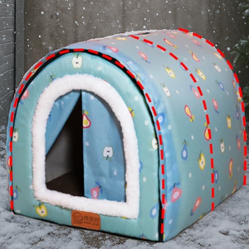 犬 ベッド 犬 ハウス 洗える 猫 ベッド 猫ハウス ペットベッド ペットハウス 取り外し可能 ドーム型 ペットクッション 犬猫用 寝床 休憩所 保温防寒 あったかい ペット用品 ふわふわ 滑り止め 室内寒さ対策 小中大型犬 秋冬
