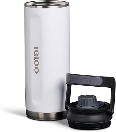 Miniatura 5 de Igloo, Botella Twist 'n' Chug de acero inoxidable, 36 onzas, color blanco