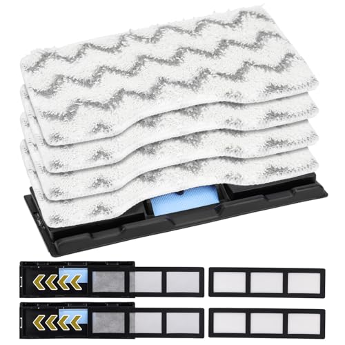 Image of Vacmop Mop Vac Pads for Shark - Reusable Vacuum Spray Mop Pad Refills for Shark Vacmop Replacement VM252 VM200 VM200p12 VMP30 VM190 VM250 Cleaner Heads - Hard Floor Mopvac Mopping Pads Wet Dry 10pack