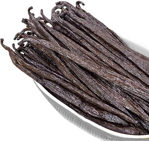 10 Madagascar Bourbon Vanilla Beans Whole Pods Prime Gourmet Grade A Great for Cooking and Baking 5-7 inches
