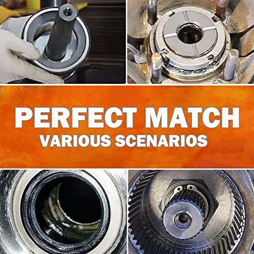 Outer Axle Knuckle Tube Dust Seal & Inner Tube Seal & Snap Ring & Needle Bearing & Thrust Washer Seals Kit Fits For Ford 1998-2004 Super Duty Excursion F250 F350 F450 F550 With Dana 50 60 Front Axle #TOP4