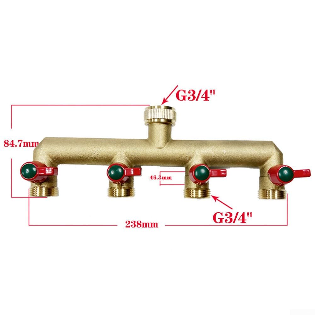 Distributore D'acqua KZQ A 3 Vie, Distributore D'acqua, 1 Valvola Di Intercettazione 253238 Mm 1 Pollice1 14 Pollice1 12 Pollice Per Pompe Per Stagni E Corsi Dacqua 88862635