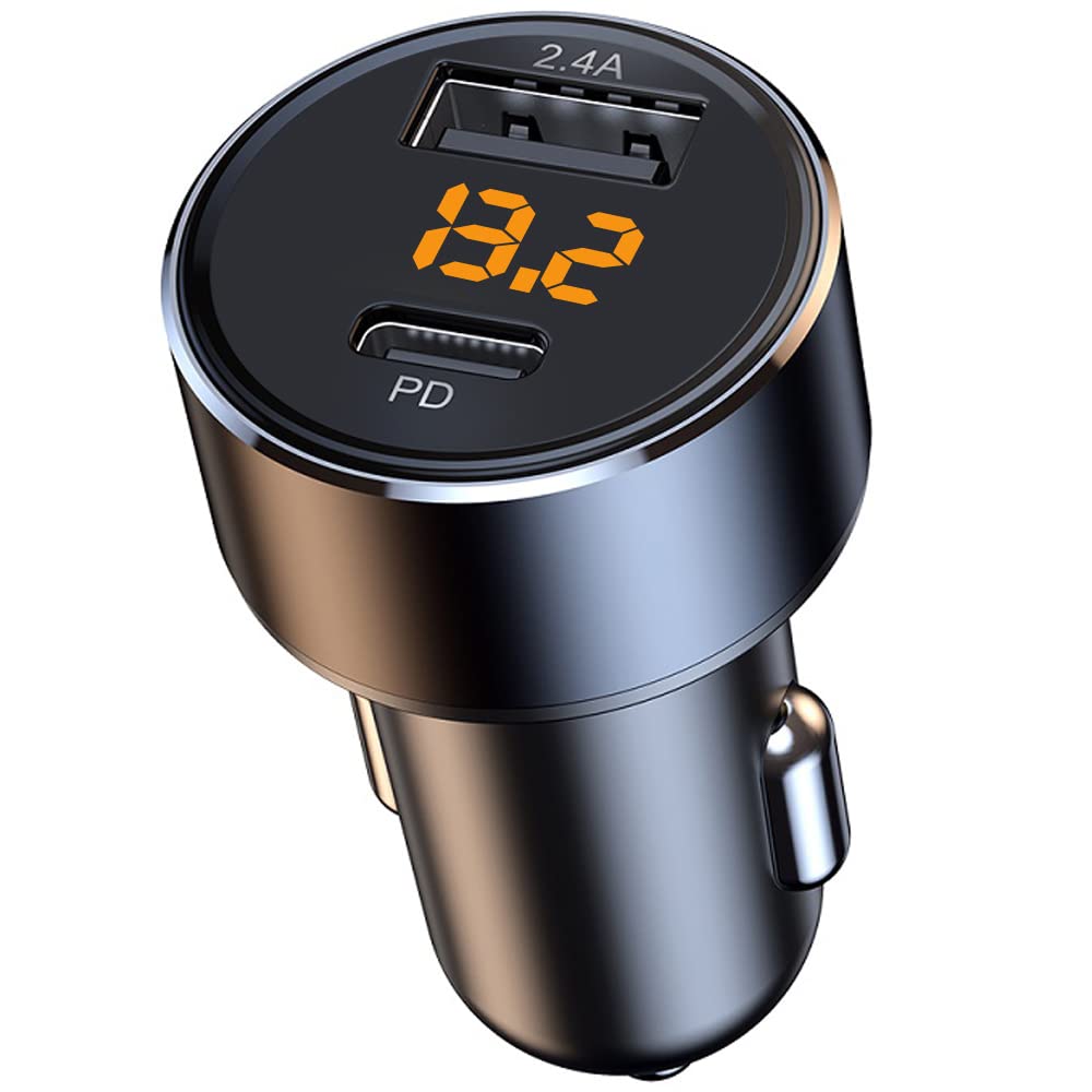 Produktbild von Mini 12V Dual-USB Ladeadapter Fürs Auto – 2,4A, 2400mAh, Schwarz, Für Alle Handys & Tablets