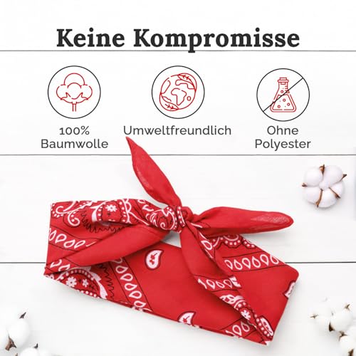 ZENO Gelb Bandana – 100% Baumwolle & Natürliche Fasern – Gelb Halstuch Ohne Polyester – Hochwertig, Weich, Langlebig & Waschmaschinenfest – Bandana Herren & Damen – Unisex & Kinder