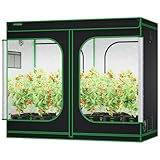 VIVOSUN S848 4x8 Grow Tent 96'x48'x80' High Reflective Mylar Tents with Observation Window and Floor Tray for Hydroponics Indoor Plant for VS4000/VSF4300