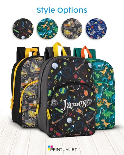 Custom Name Kids Backpack – Personalized Embroidered School Bag for Boys – Durable Preschool Backpack for Toddlers, Galaxy3