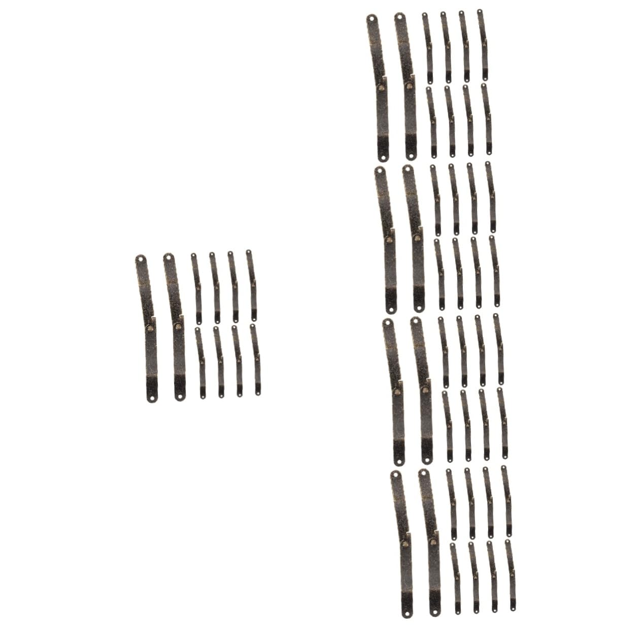 5 Set Cerniere Metalliche Piccole Per Scatole Da Imballaggio Cerniere Antiche Per Armadietti Design Unico E Resistente 10 Pezzi*5