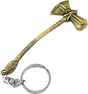 Stormbreaker Keychain Axe Keychain Thor Hammer Keychain Hammer Key Ring (gold)