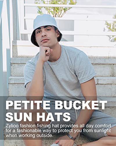 Image of XXL Oversize Bucket Hat Reversible, XL L M S Fisherman Sun Cap With Chin Strap, Travel Beach Outdoor Hat For Men Women