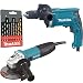Produktbild Makita Schlagbohrmaschine HP1631KX3 & Winkelschleifer GA5030R 125mm inkl. 9 tlg. Bohrerzubehörset D-08660