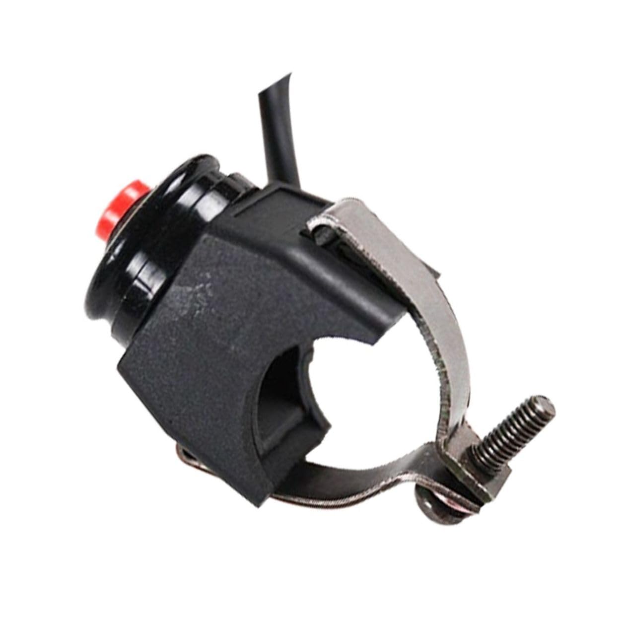 Interrupteur Moto 12v 7/8 Pouces Bouton Noir Abs PC