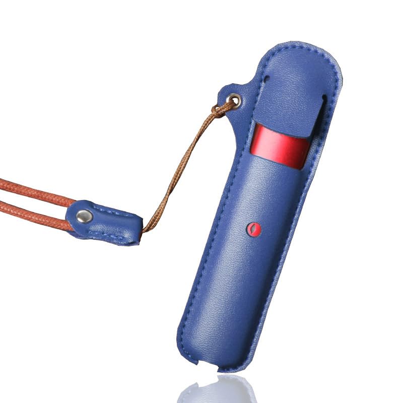 Vape Holder with Lanyard PU Leather Case for Vuse Alto Multiple Colors (Blue)