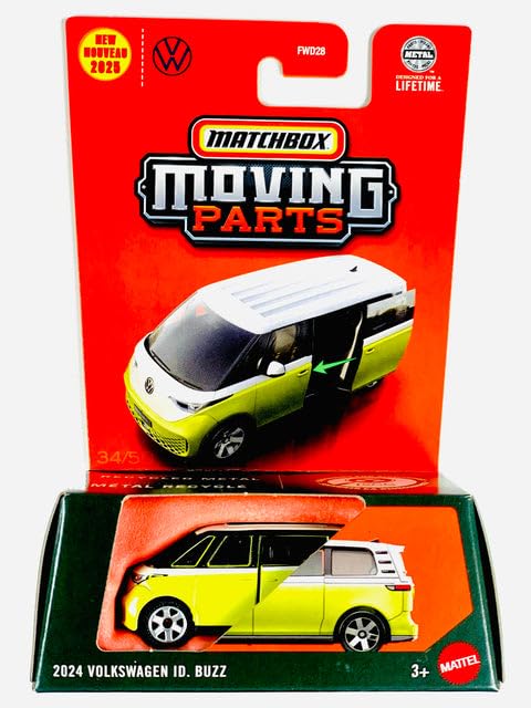 Hot Wheels Match Box Volkswagen ID Buzz verde miniatura 1