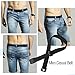 XZQTIVE Men Women No Show Elastic Stretch Belt Invisible Web Belt Quick Release Flat Plastic Buckle