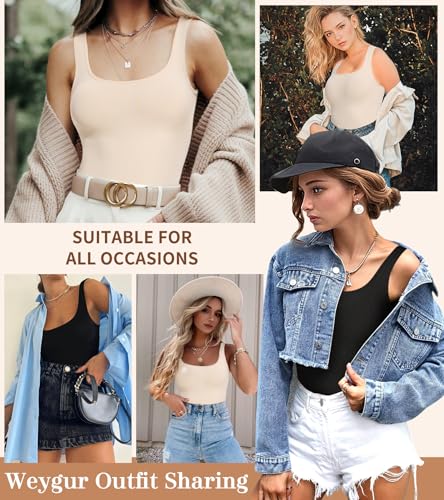 Weygur Shapewear Tank Tops for Women Tummy Control Camisole Compression Tanks for Women Slimming Body Shaper Top — view 6