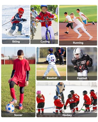 Runhit Boys Compression Leggings,Youth Athletic Tights Basketball Compression Pants,Boys Base Layer Pants Sports Legging - Image 6