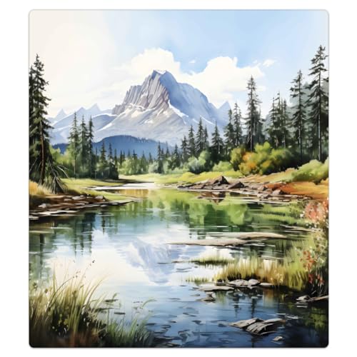 Cubierta magnética para lavavajillas de paisaje natural funda reutilizable imantada 53x66 cm