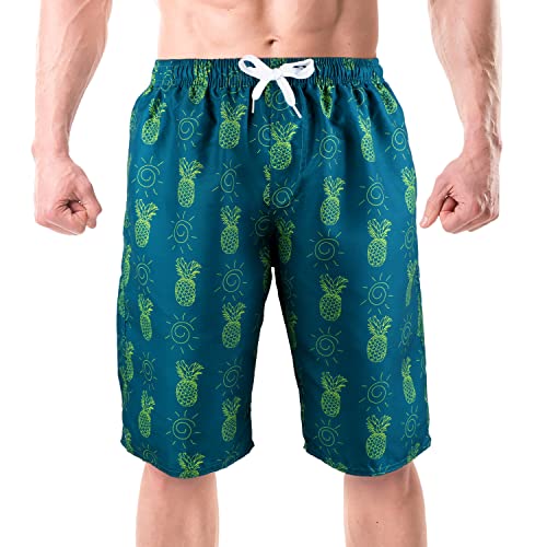 Image of Mens Swimming Trunks Swim Trunks Quick Dry Swim Shorts with Mesh Lining Funny Swimwear Bathing Suits