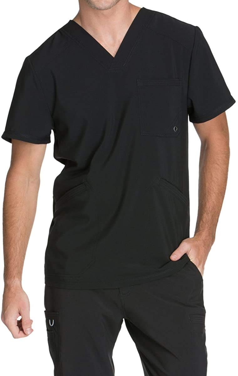 InfinityInfinity V- Neck Men's Scrub Top with Rib Knit Back Panels CK900A
