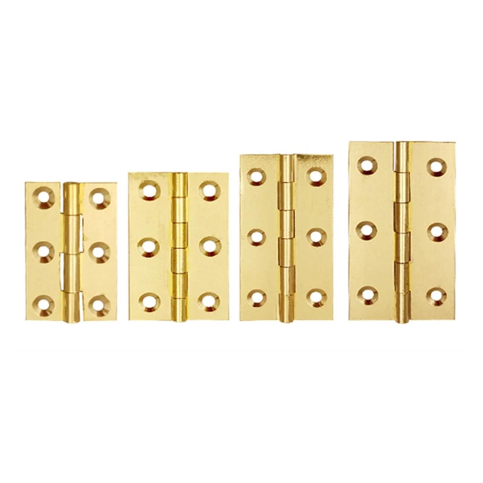 Cerniera per Porta, ferramenta per Porta, 2 Pezzi, Cerniere per Porta in Ottone da 1/1,5/2/2,5/3 Pollici, Cerniera a Battuta per Porta di cassetti e armadietti
