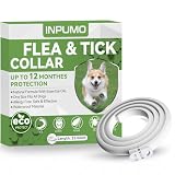 Collier Anti Puces pour Chien, Réglable Collier Antiparasitaire Chien 12 Mois, Naturel Imperméable Élimine Puces, Tiques, Poux, Essentielles 100% Naturelles 1pcs