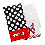 Disney Parks Minnie Mouse Kitchen Dish Towel Set of 2 NEW