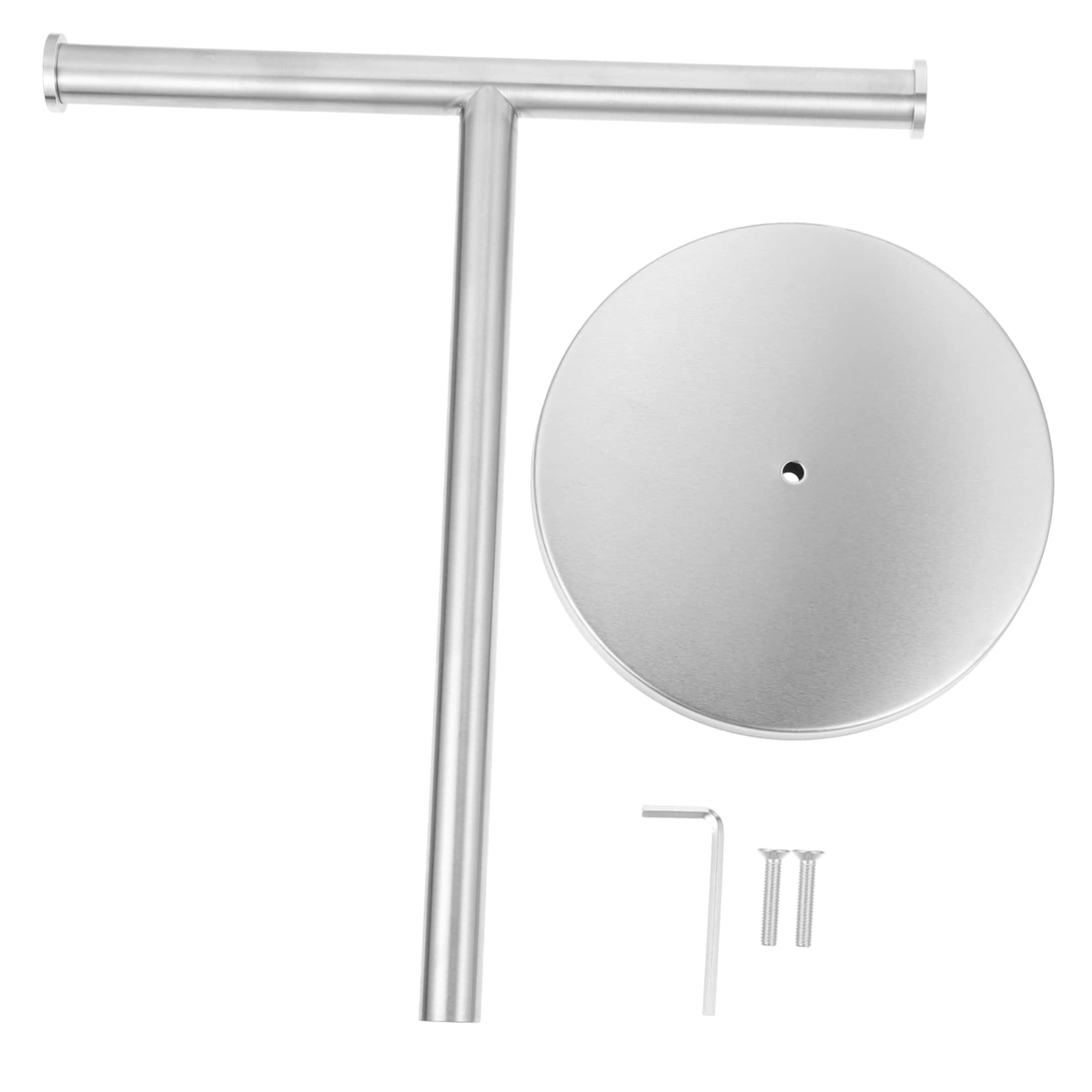 Porte-serviettes T-shaped de comptoir en acier inoxydable pour petite salle de bain
